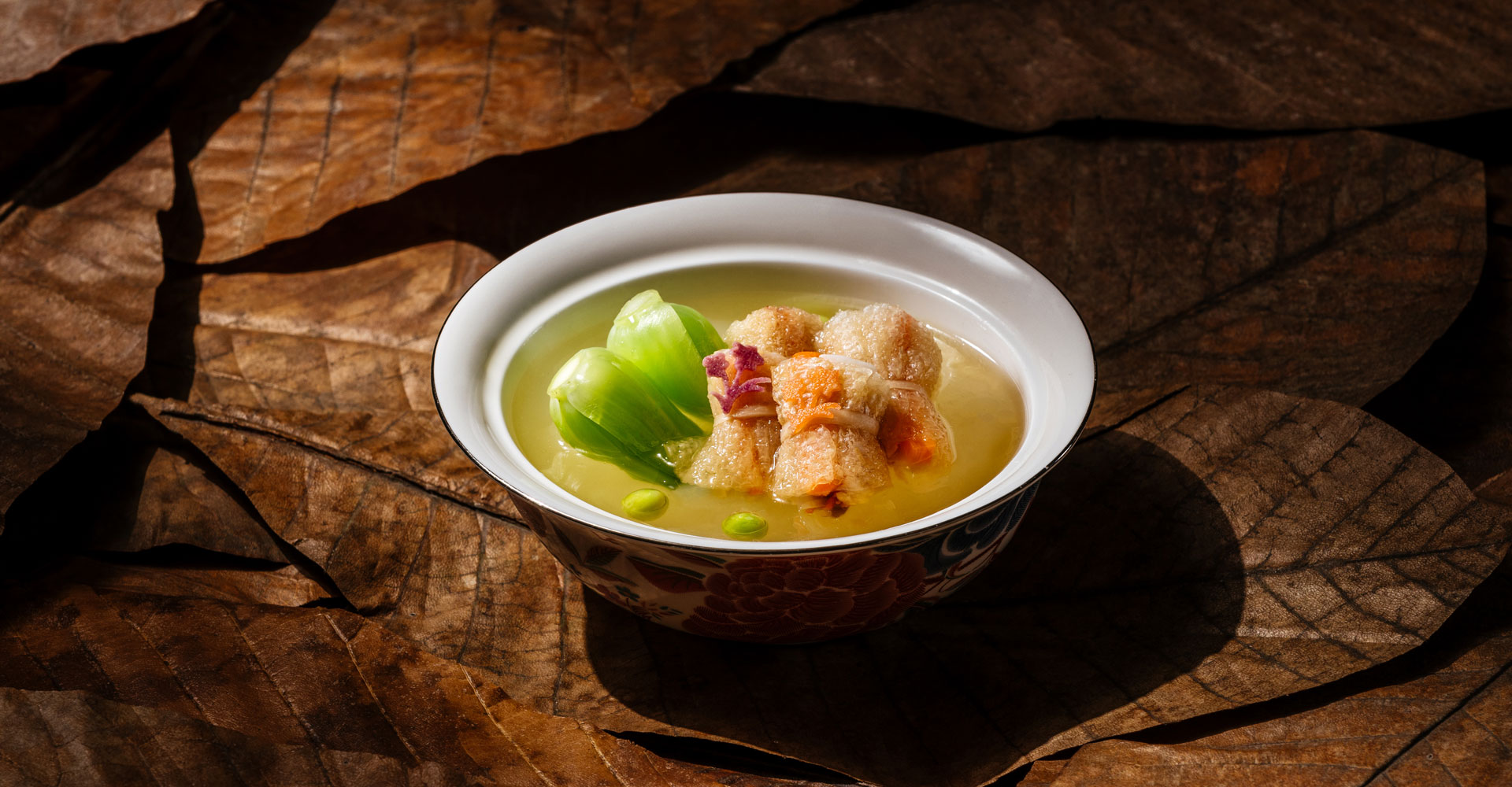 新竹台灣菜_頂級客家料理_推薦_滿月樓_福菜竹笙蟲草湯